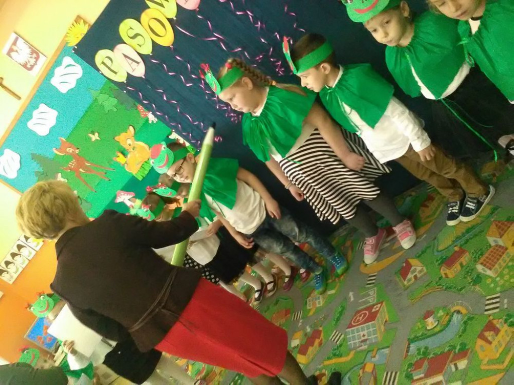 Pasowanie na przedszkolaka w ZPO w Borkach