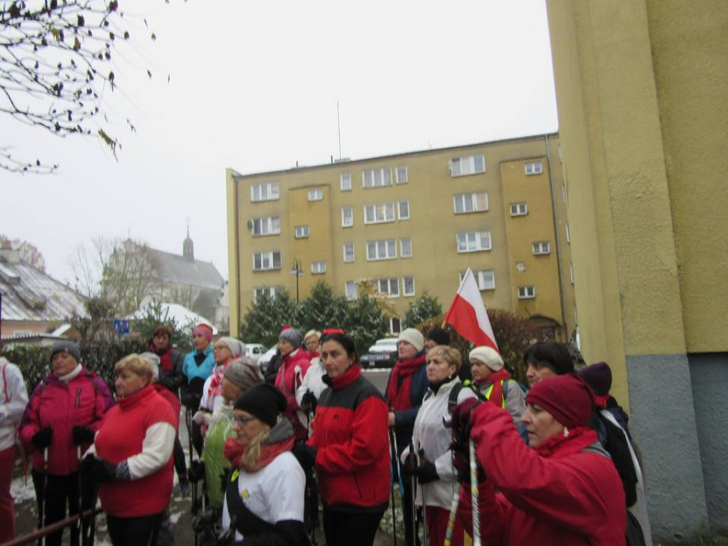 Miłośnicy Nordic Walking uczcili Święto Niepodległości