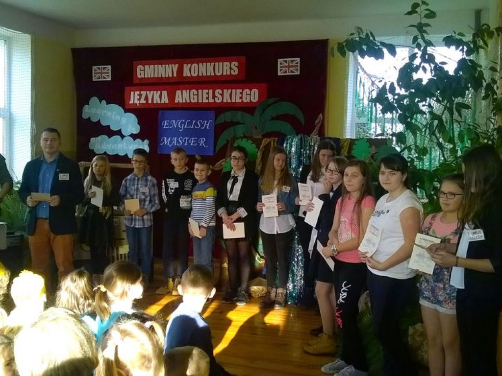 Gminny Konkurs Języka Angielskiego ENGLISH MASTER w Tchórzewie