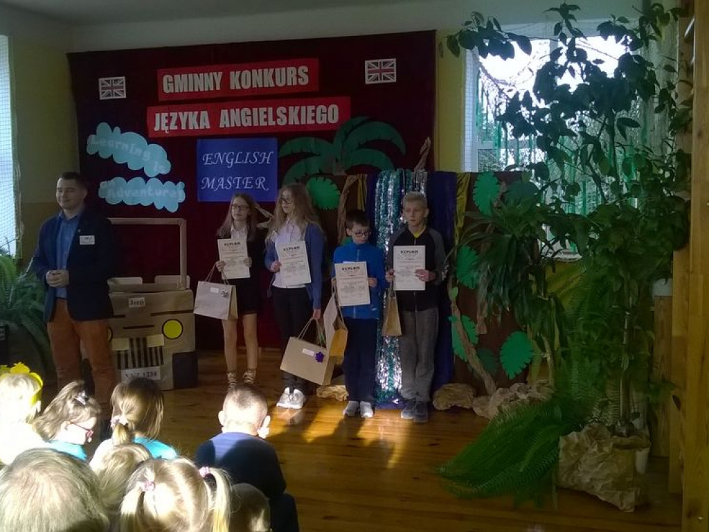 Gminny Konkurs Języka Angielskiego ENGLISH MASTER w Tchórzewie