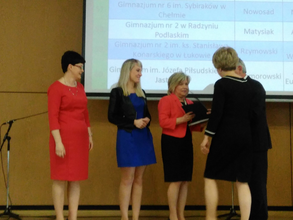 Laury dla najlepszych z Gimnazjum nr 2 w Radzyniu