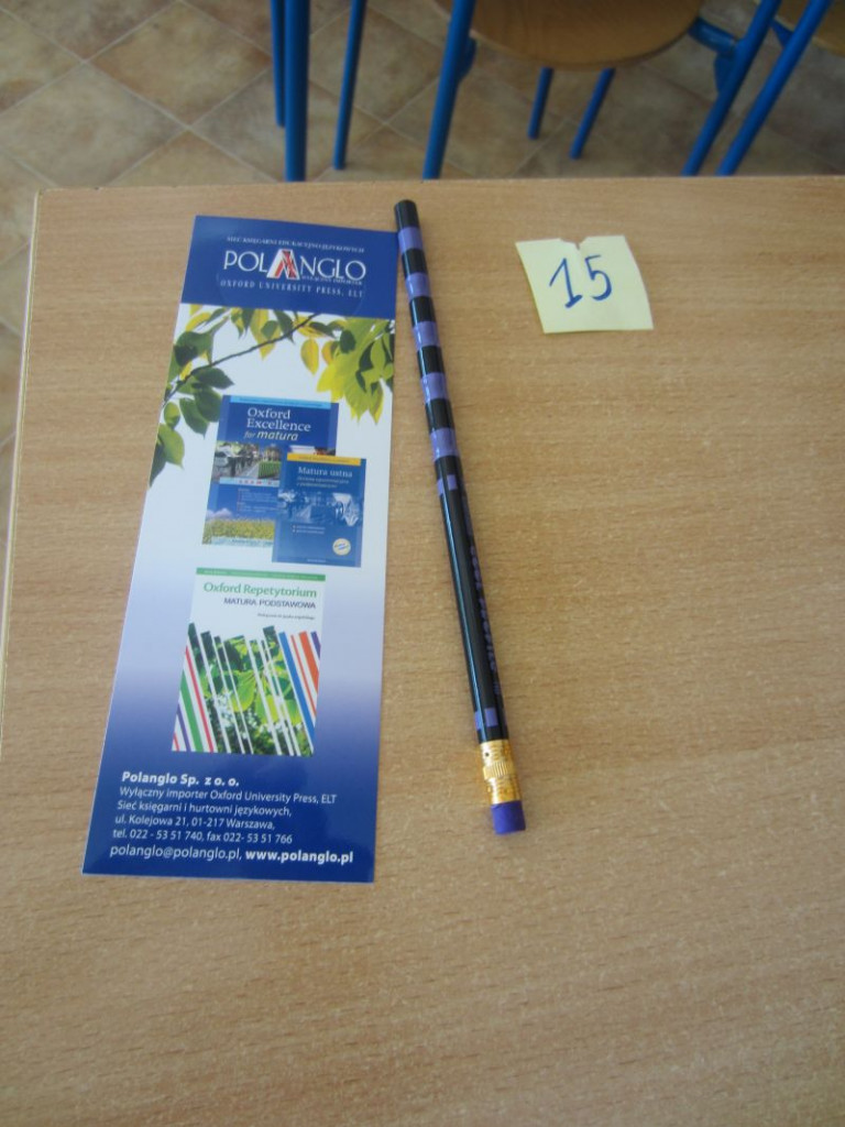 Powiatowy Konkurs Języka Angielskiego w Gimnazjum nr 1  im. Orląt Lwowskich