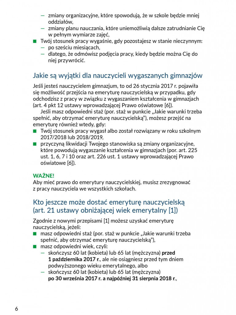 Nauczyciele pytają ZUS o emerytury