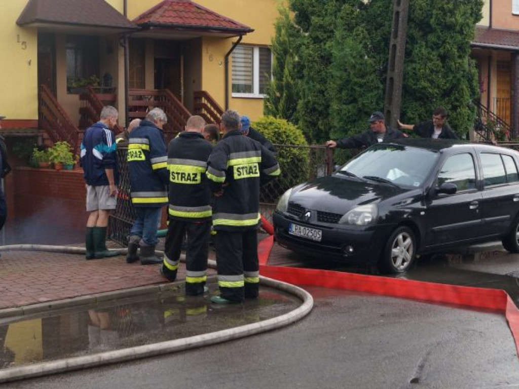Skutki wczorajszych opadów