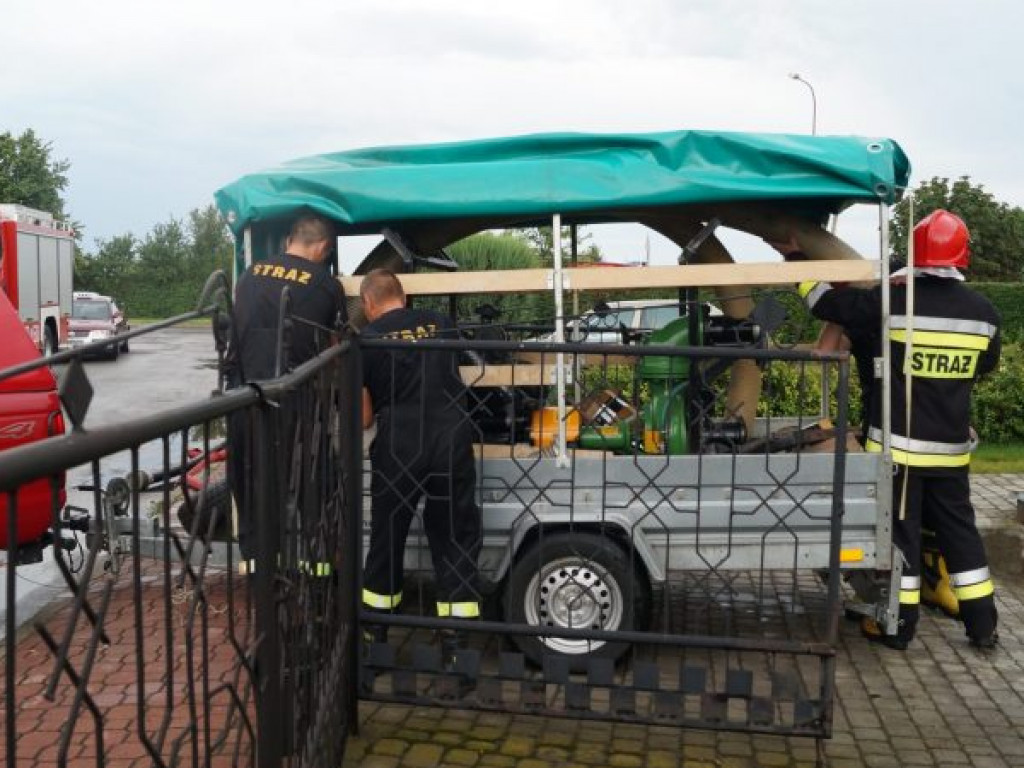 Skutki wczorajszych opadów