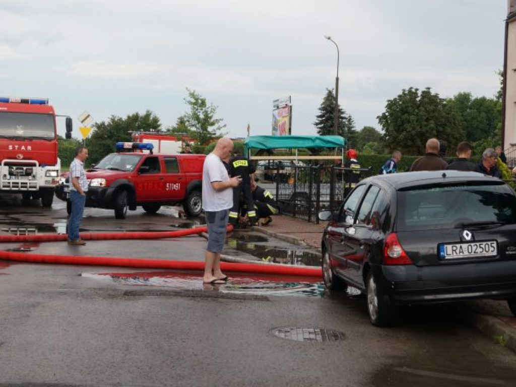 Skutki wczorajszych opadów