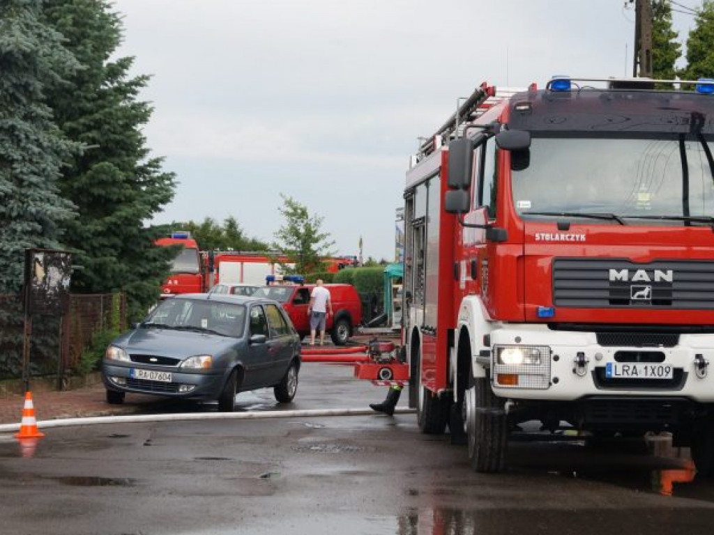 Skutki wczorajszych opadów