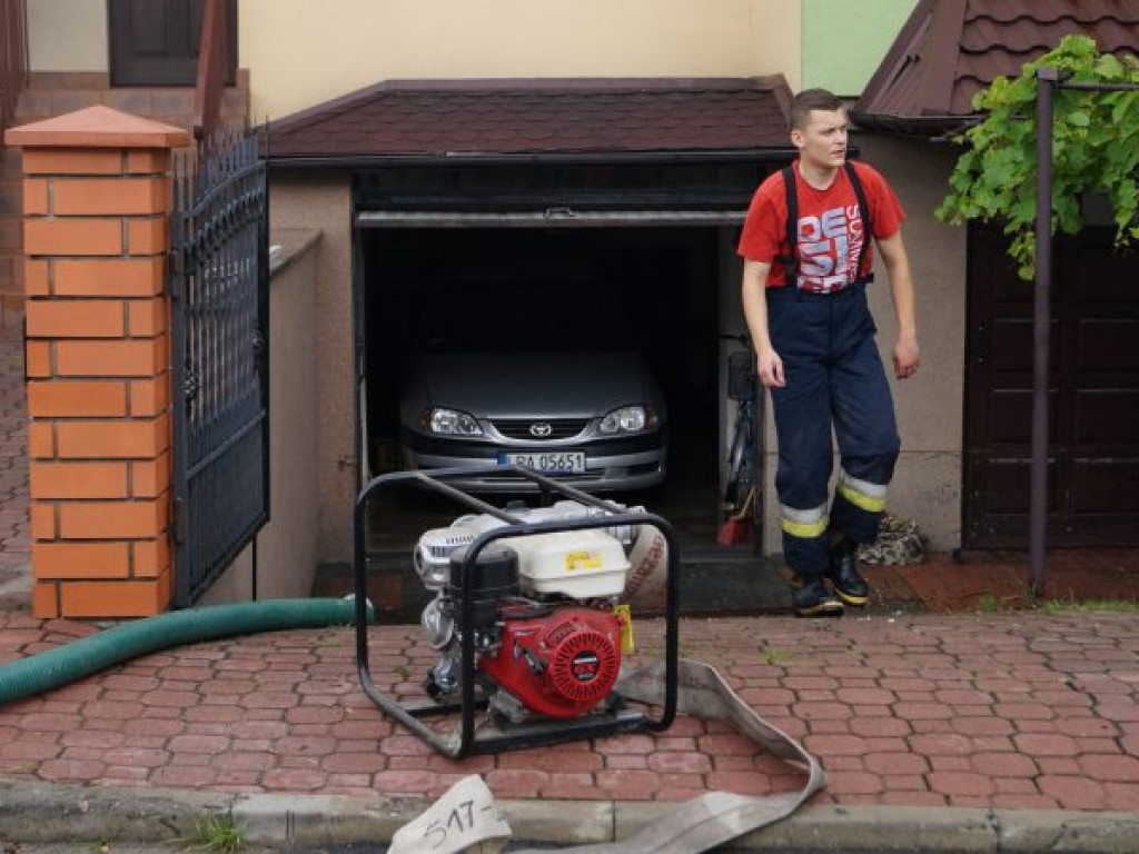 Skutki wczorajszych opadów