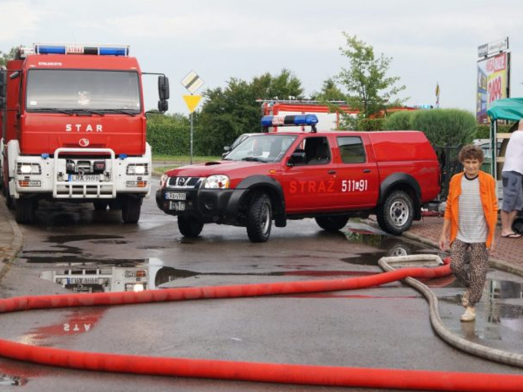 Skutki wczorajszych opadów