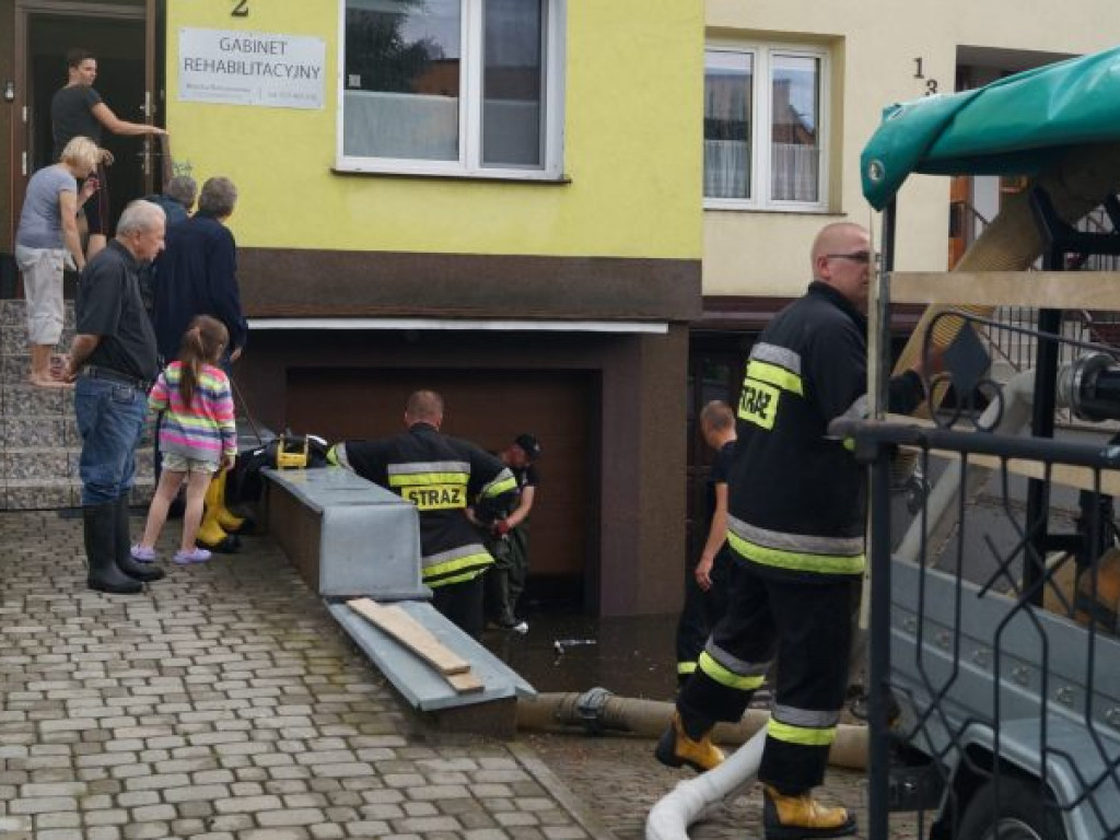 Skutki wczorajszych opadów