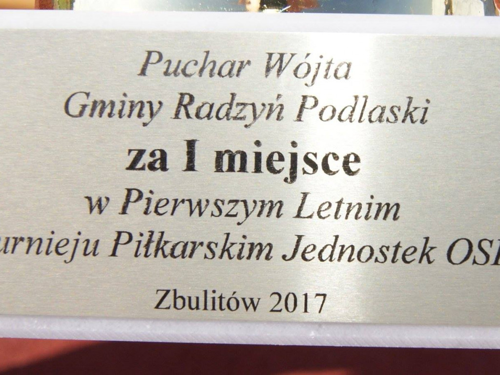 OSP w Paszkach Dużych zwycięzcą w I Letnim Turnieju Piłki Nożnej drużyn OSP