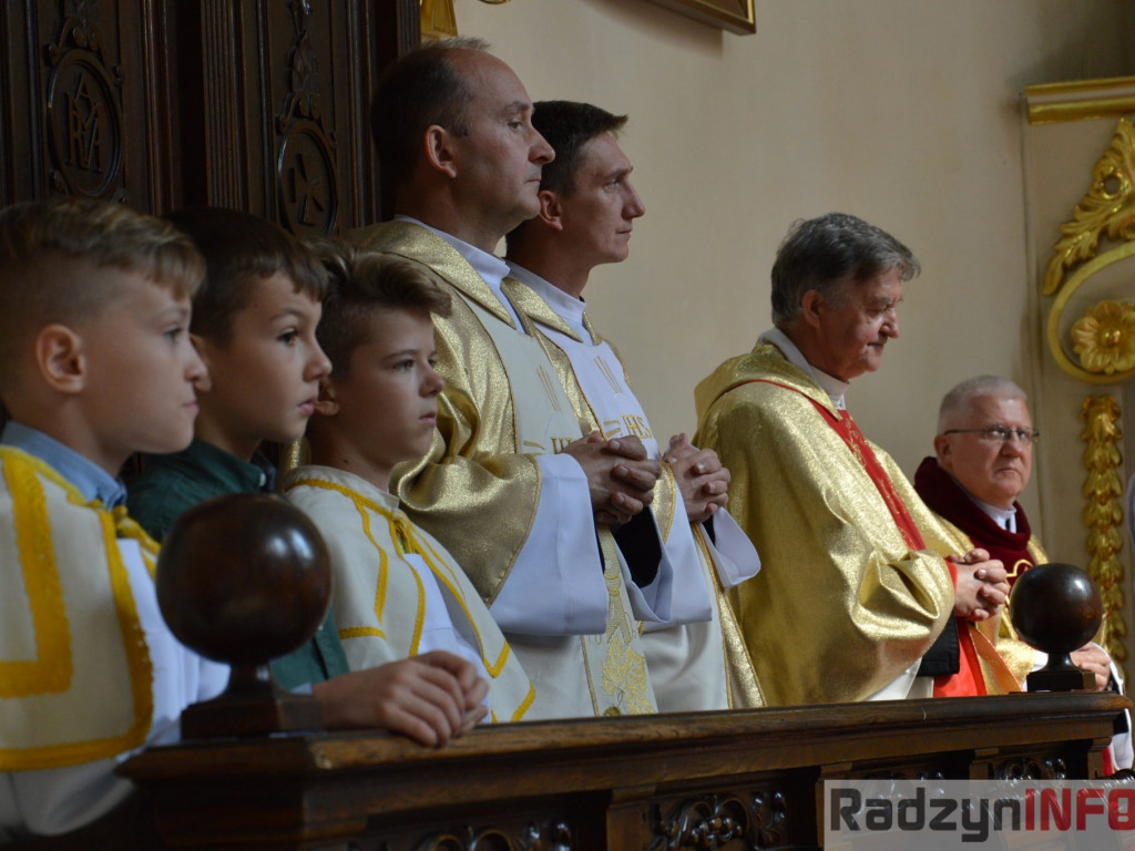 Msza dziękczynna zaplony w Gminie Radzyń