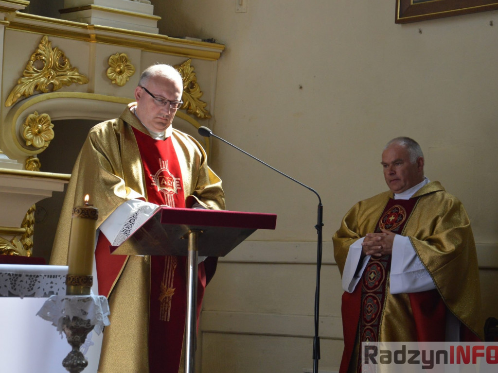 Msza dziękczynna zaplony w Gminie Radzyń