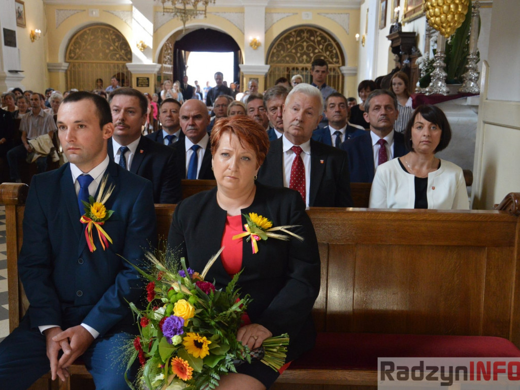 Msza dziękczynna zaplony w Gminie Radzyń