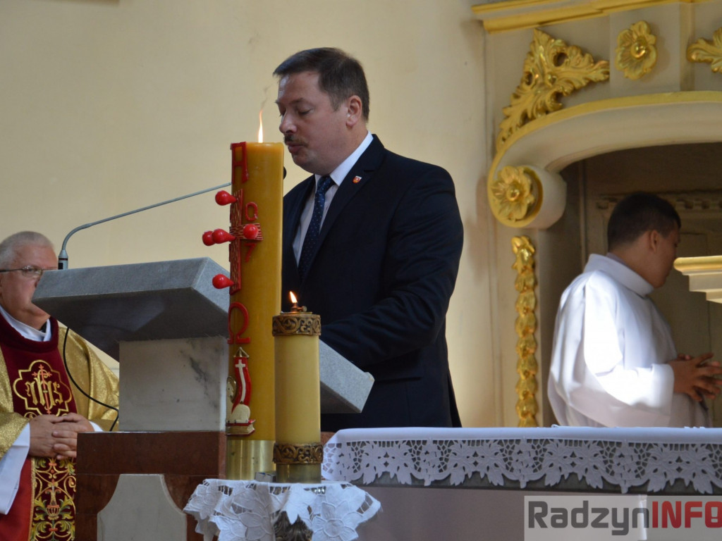 Msza dziękczynna zaplony w Gminie Radzyń
