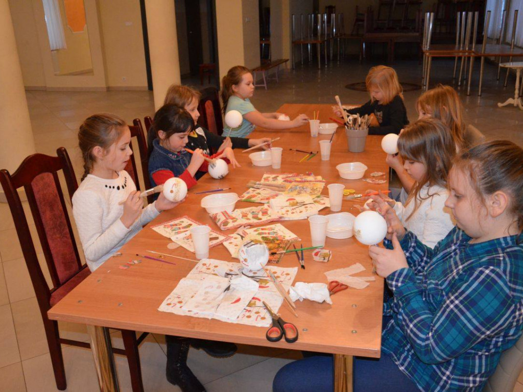 Świąteczne zajęcia rękodzieła artystycznego