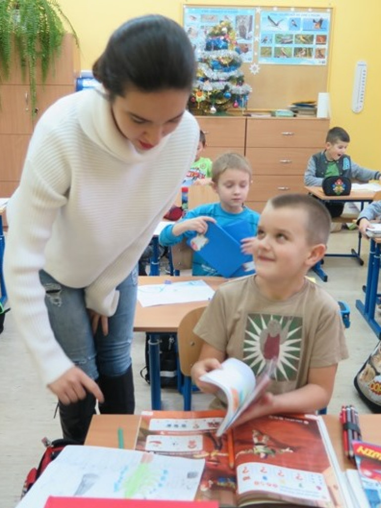 Warsztaty językowe i kulturoznawcze w Szkole Podstawowej w Domaszewnicy