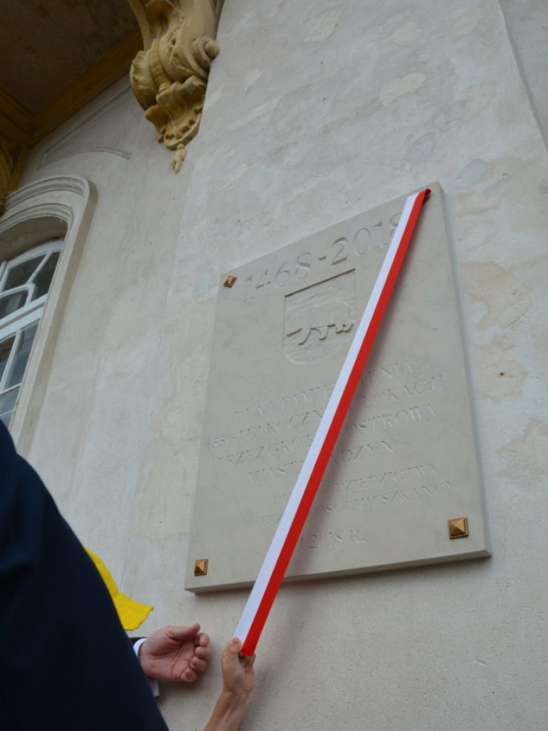 Odsłonięto pamiątkową tablicę na Pałacu Potockich