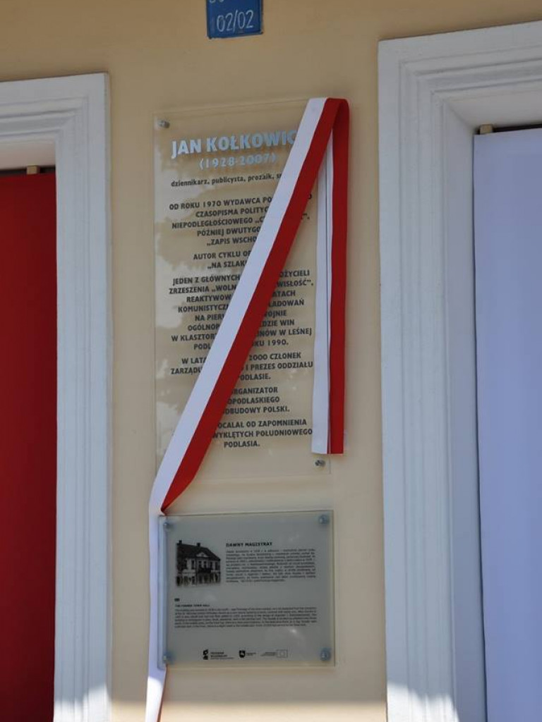 Upamiętnienie śp. redaktora Jana Kołkowicza
