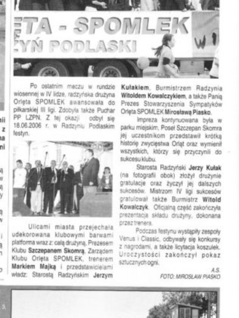 Historia Orląt na zdjęciach, cz. XVIII