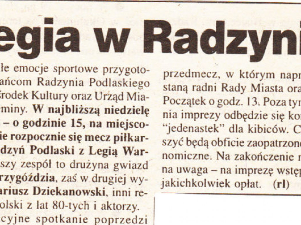 Historia Orląt na zdjęciach, cz. XVIII