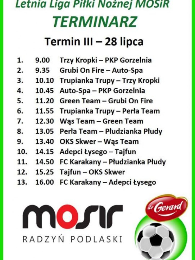 Auto-Spa i Trupianka na czele po IV kolejkach Letniej Ligi