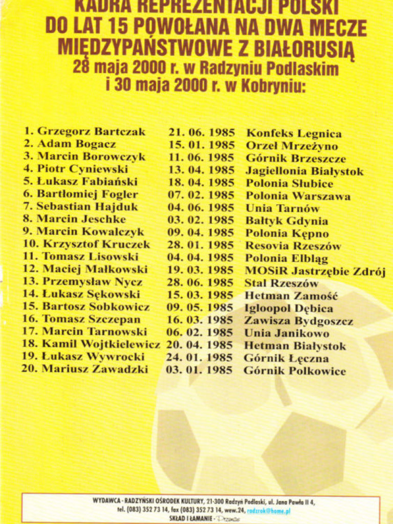 Historia Orląt na zdjęciach, cz. XIX