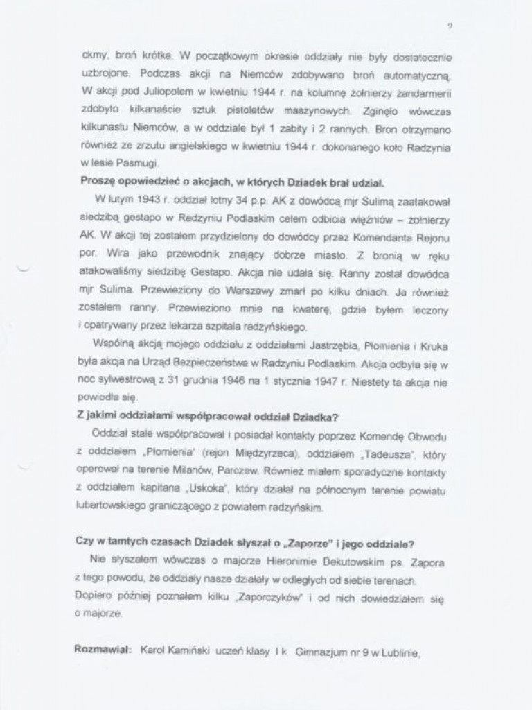 Ppor Marian Kamiński, ps. 