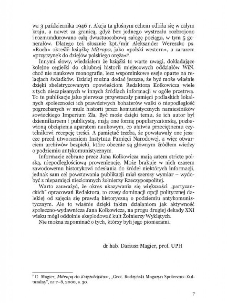 Przypominamy postać Jana Kołkowicza