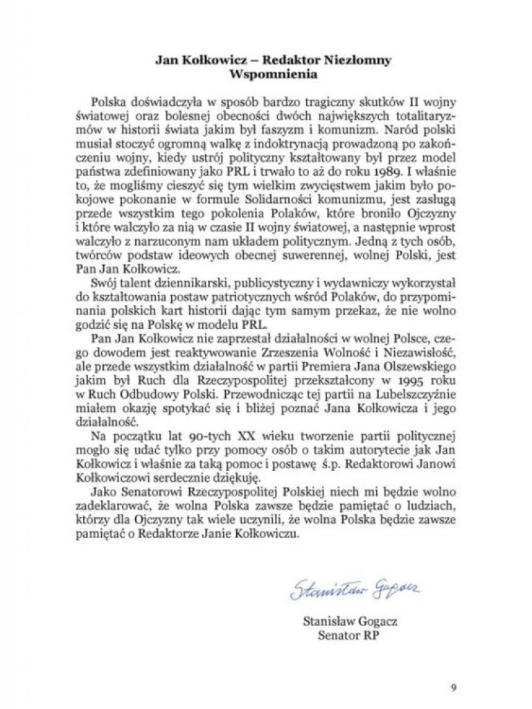 Przypominamy postać Jana Kołkowicza