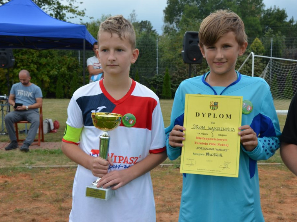Pożegnali wakacje Międzypowiatowym turniejem piłkarskim
