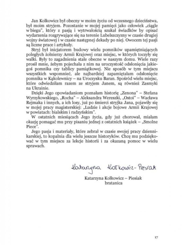 Jan Kołkowicz, cz. II