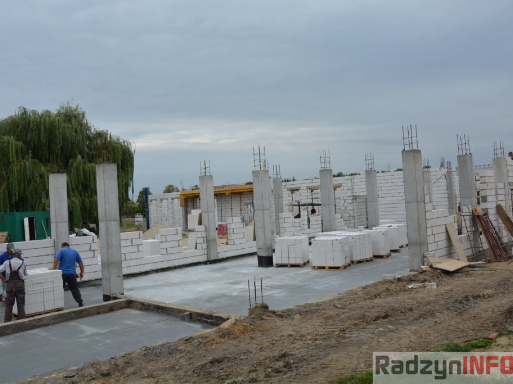 Postępy w budowie warsztatów przy ZSP