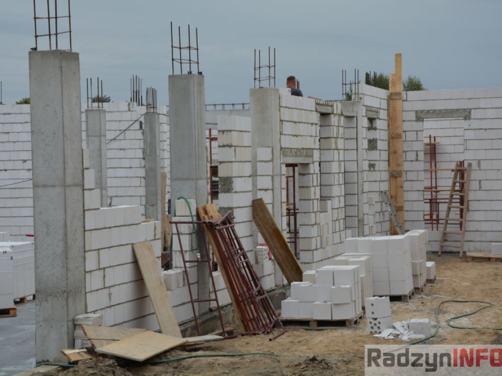 Postępy w budowie warsztatów przy ZSP