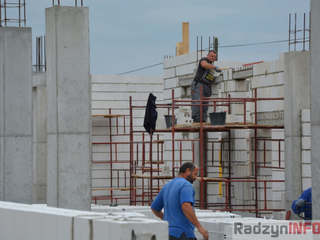 Postępy w budowie warsztatów przy ZSP