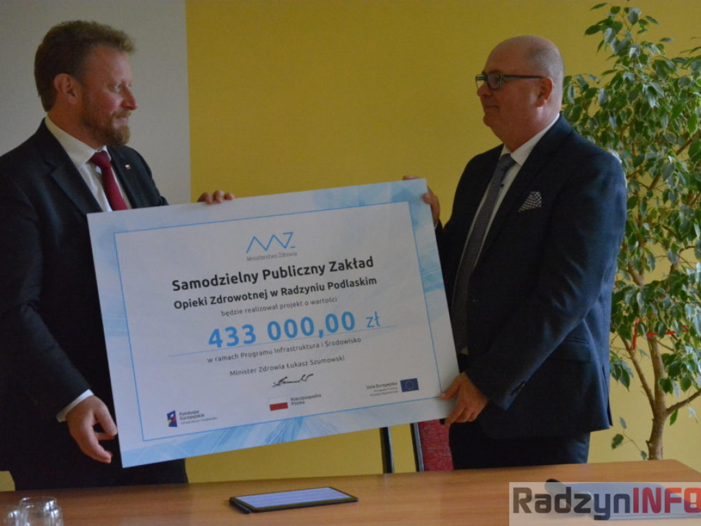 Minister Zdrowia z wizytą w radzyńskim szpitalu