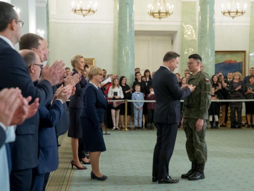 Żołnierz OT odznaczony Medalem za Ofiarność i Odwagę