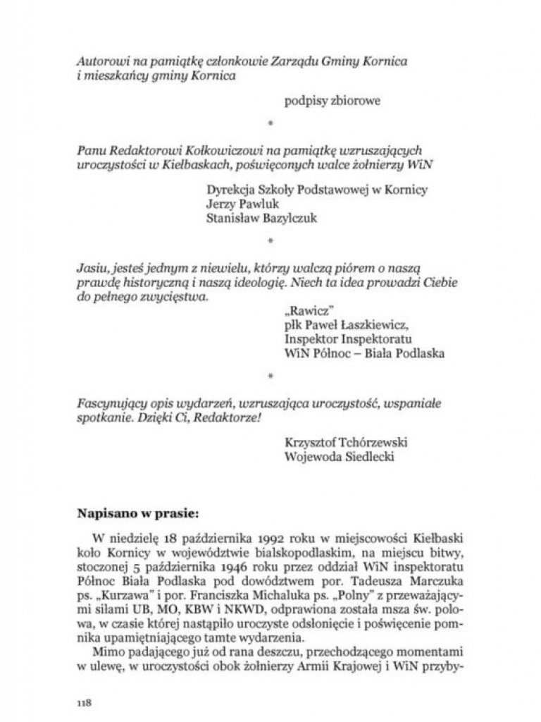 Jan Kołkowicz, cz. XI