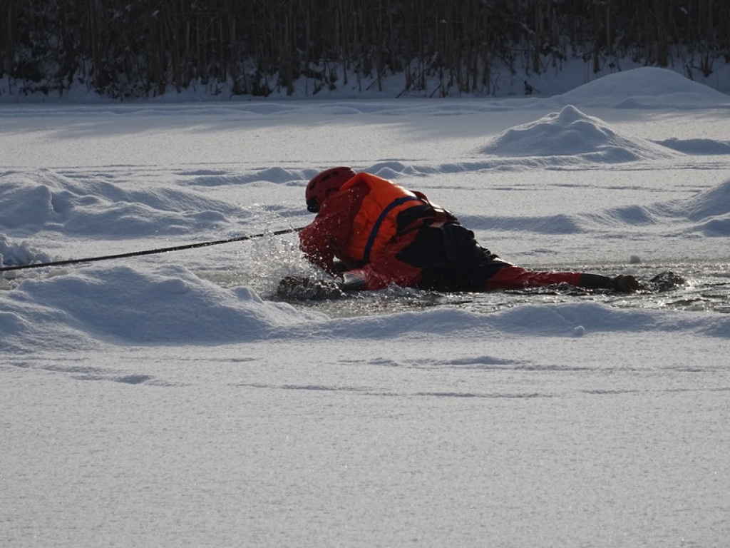 Ćwiczenia z zakresu ratownictwa lodowego