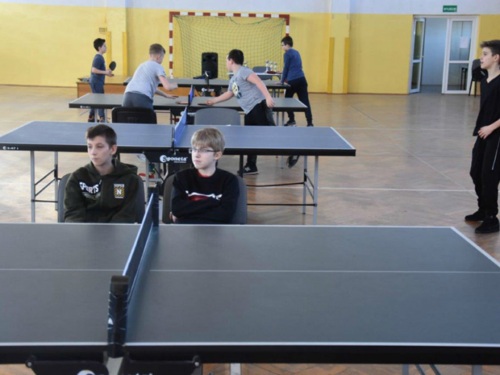 Turniej Tenisa Stołowego o Puchar Wójta rozegrany