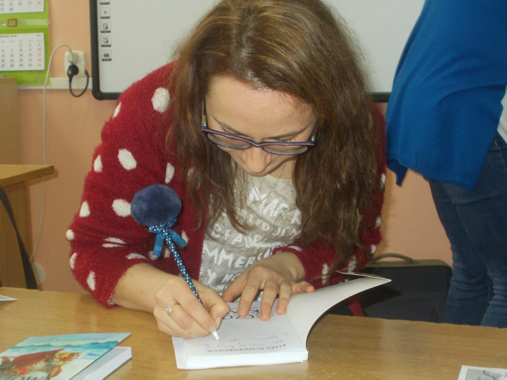 Spotkanie autorskie w Szkole Podstawowej w Ostrówkach