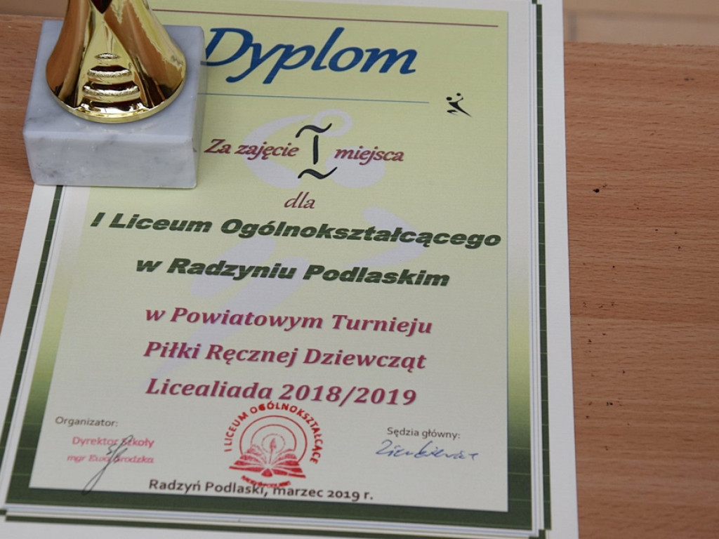 Mistrzostwa Powiatu w Piłkę Ręczną Dziewcząt i Chłopców - Licealiada 2018/2019