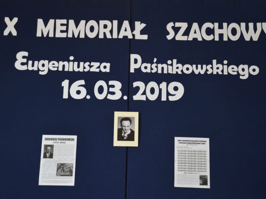 X Memoriał Szachowy Eugeniusza Paśnikowskiego