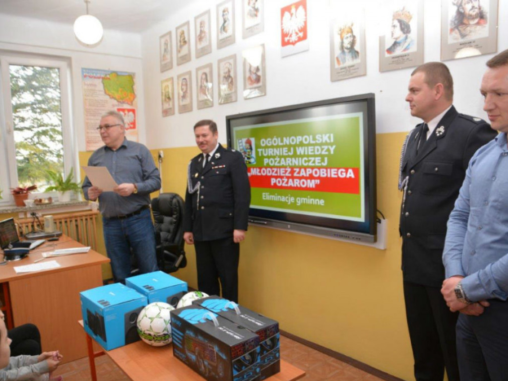 Eliminacje gminne Ogólnopolskiego Turnieju Wiedzy Pożarniczej w gminie Radzyń