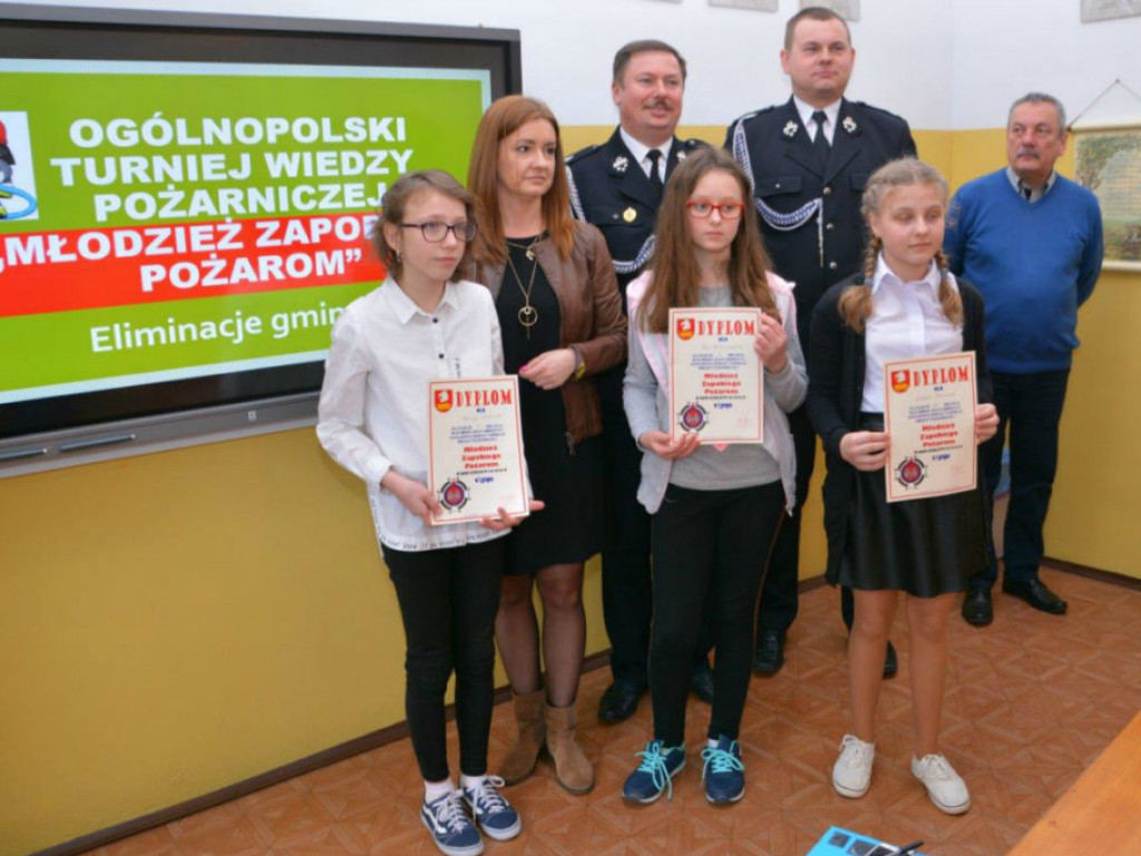Eliminacje gminne Ogólnopolskiego Turnieju Wiedzy Pożarniczej w gminie Radzyń
