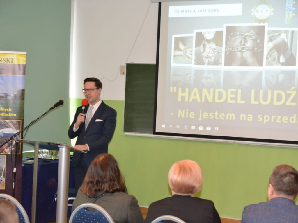 Konferencja w ZSP o handlu ludźmi