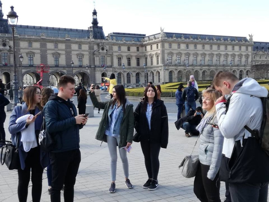 Uczniowie ZSP we Francji