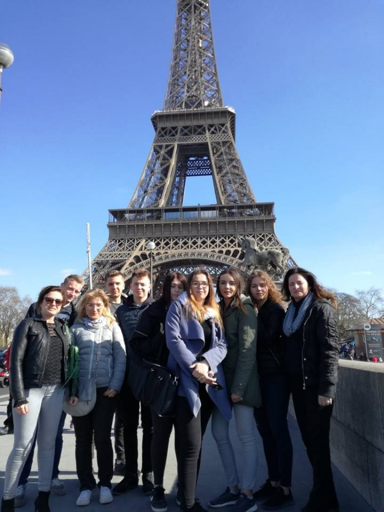 Uczniowie ZSP we Francji