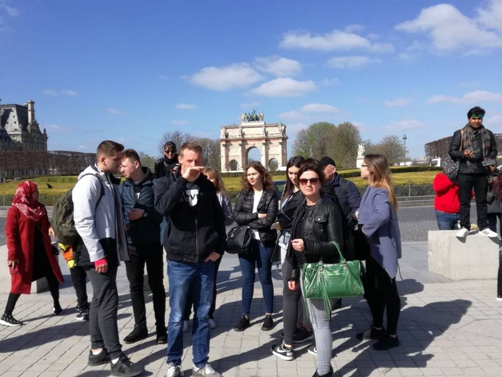 Uczniowie ZSP we Francji