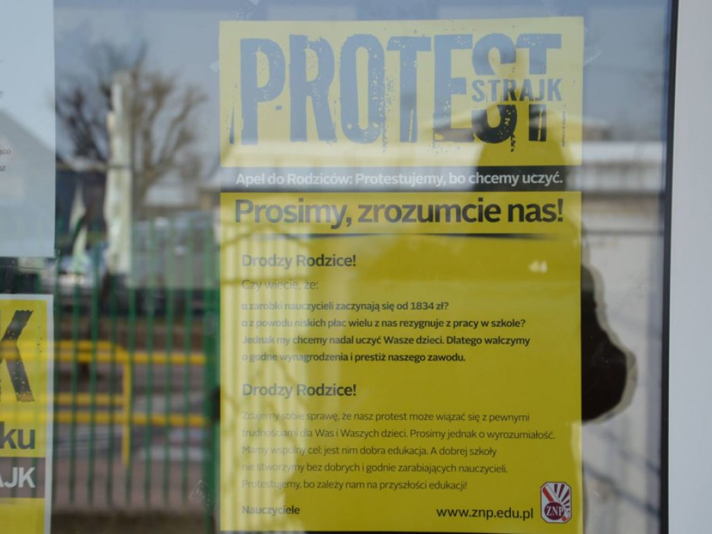 Strajk nauczycieli w Radzyniu